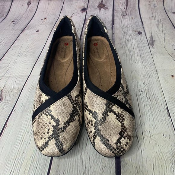 Clarks Un Darcey Ease Natural Snake - Picture 3 of 5